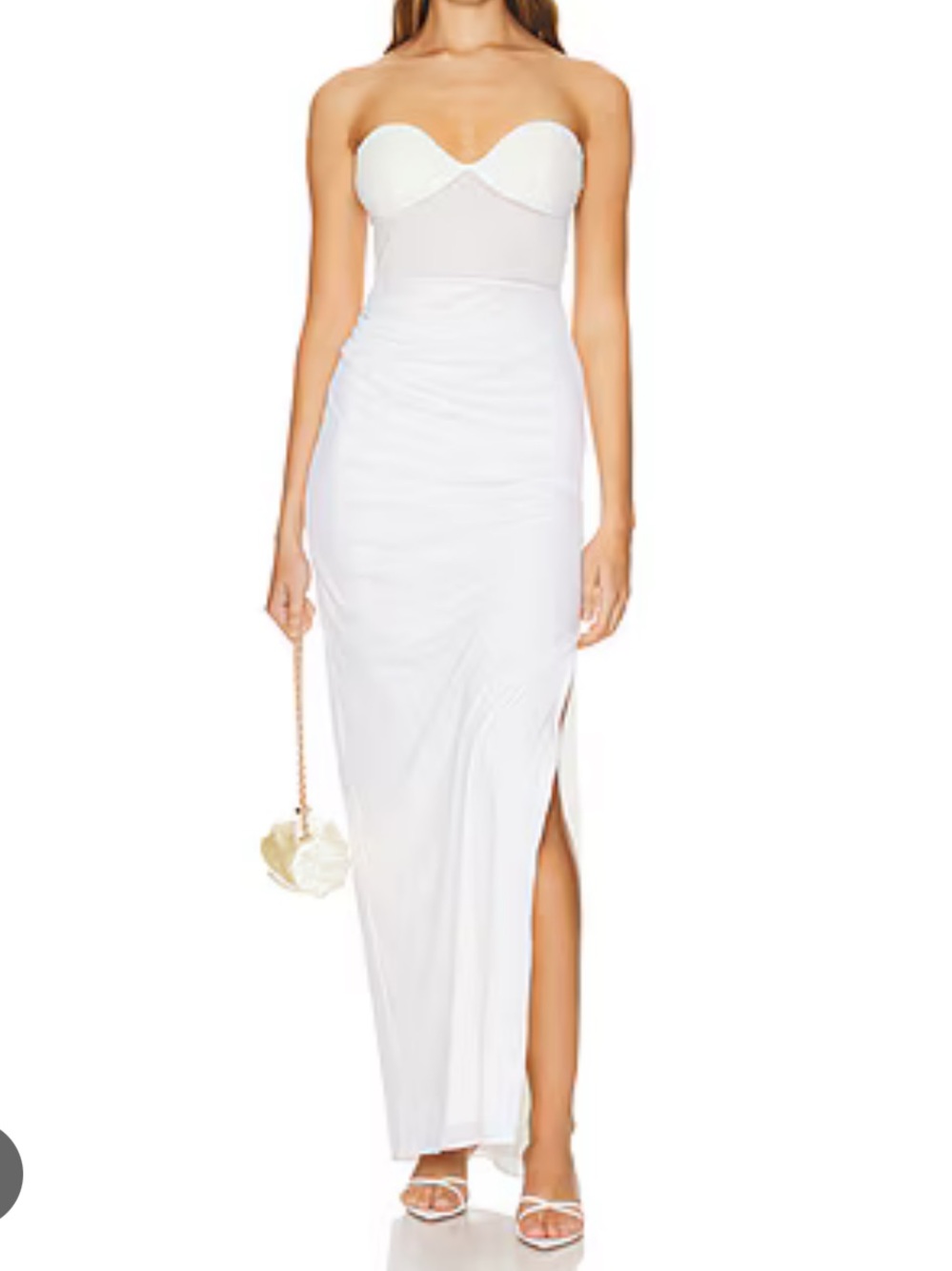 Baobab Collection White Strapless Cam Dress